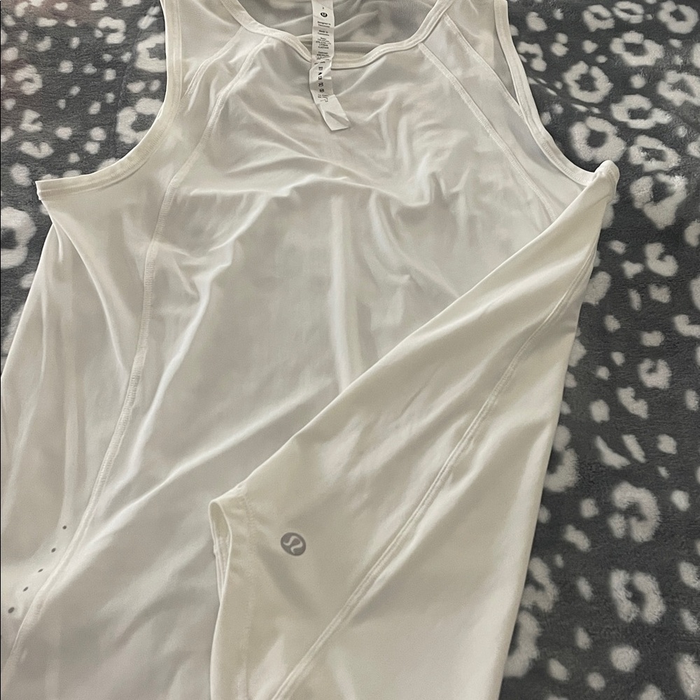 Lululemon Athletica White Tank Top